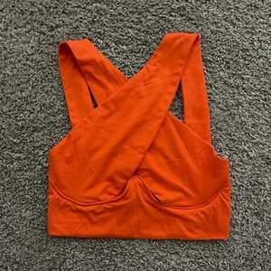 Orange Shein Crop Top